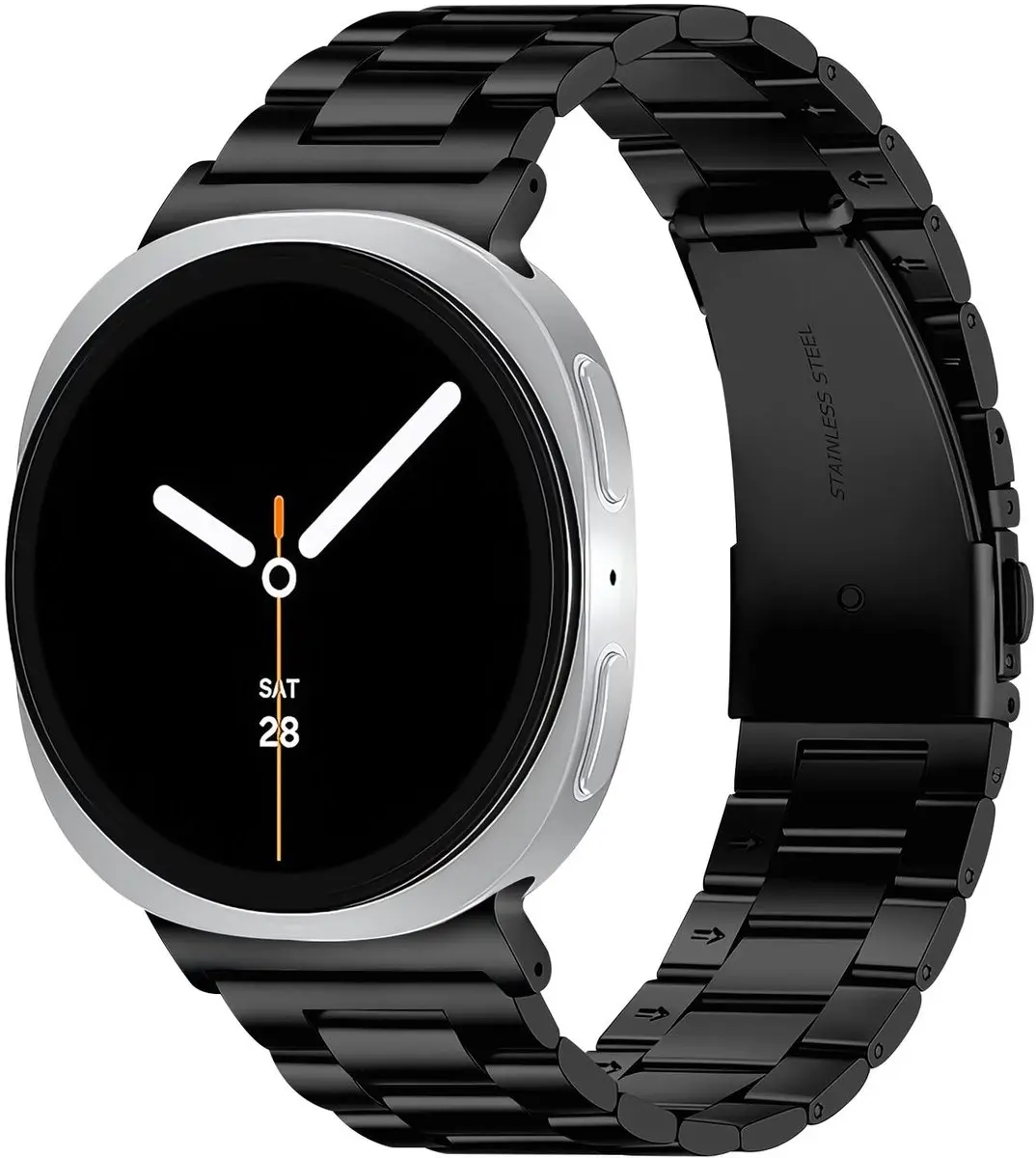 Selected SBG RVS Schakel Bandje Samsung Galaxy Watch 8/9