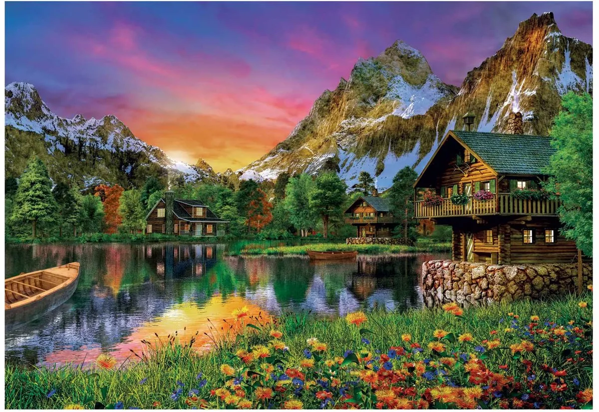 Clementoni Alpine Meer Puzzel 6000 Stukjes - Multicolor - afbeelding 6 van 6