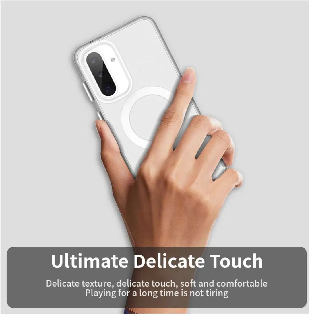 Selected Backcover Hoesje Samsung Galaxy A56/A36 MagSafe - Wit & Transparant - afbeelding 6 van 6