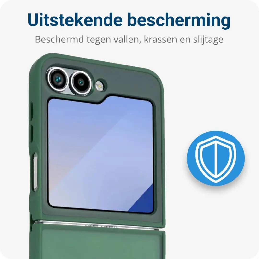Selected Hoesje Samsung Galaxy Z Flip 6/7 FE - Groen