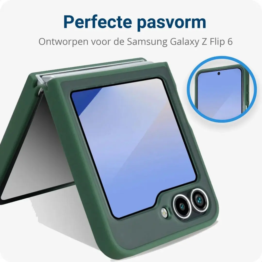 Selected Hoesje Samsung Galaxy Z Flip 6/7 FE - Groen