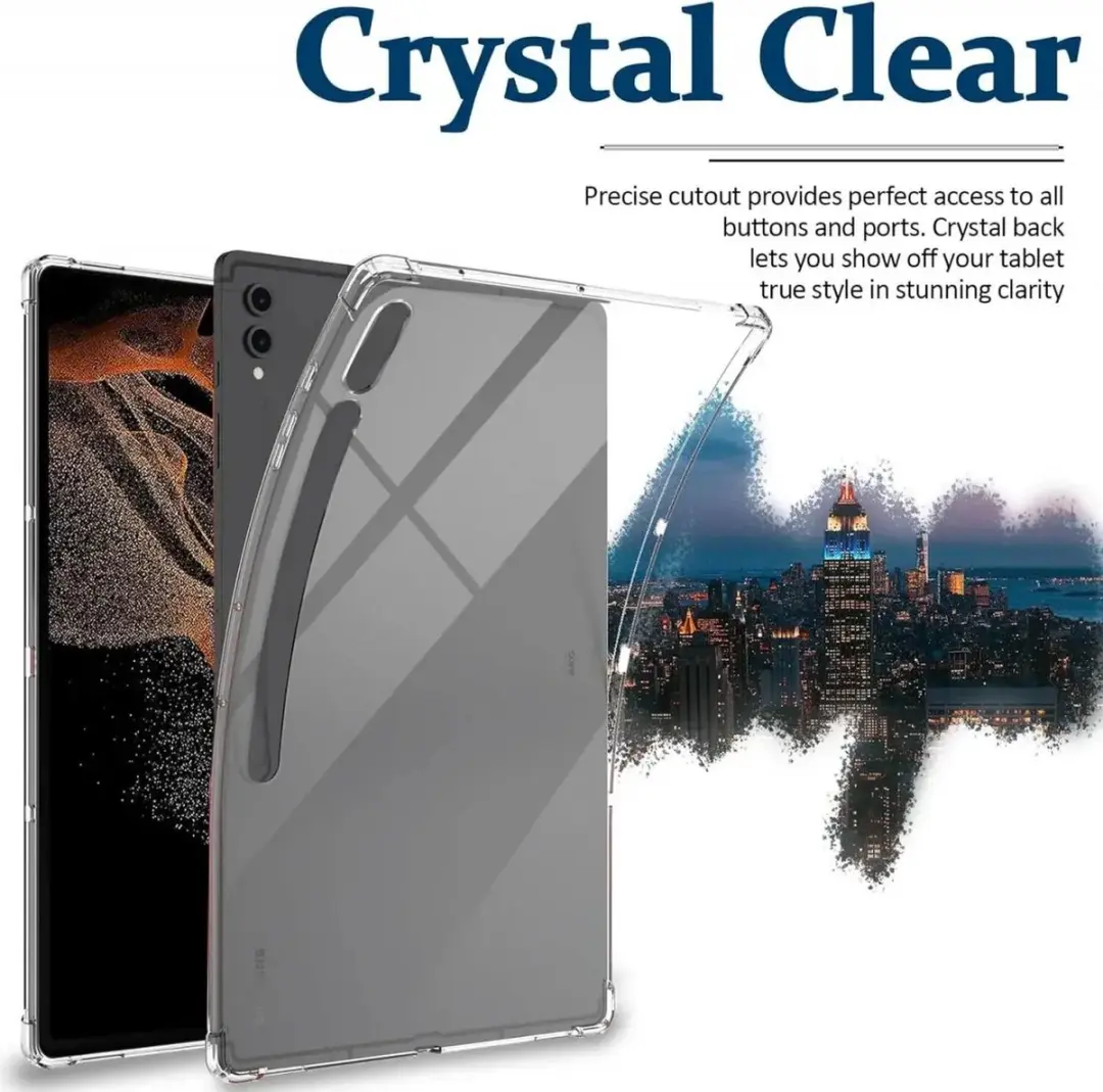 Samsung Galaxy Tab S9 Ultra Schokbestendige TPU Hoes - Transparant