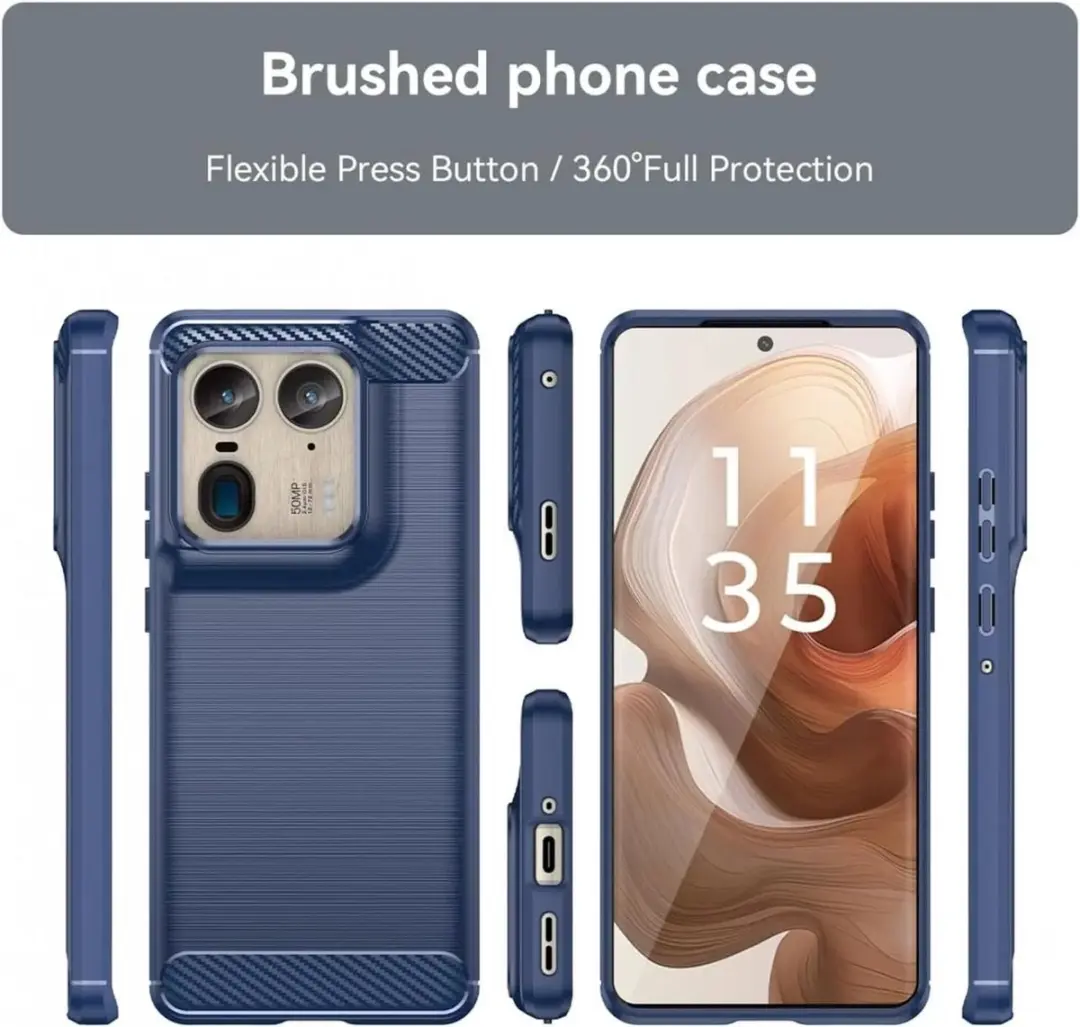 Selected TPU Hoesje Motorola Edge 50 Ultra - Blauw