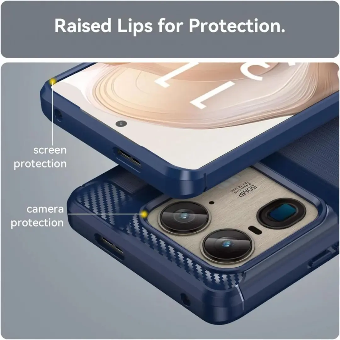Selected TPU Hoesje Motorola Edge 50 Ultra - Blauw