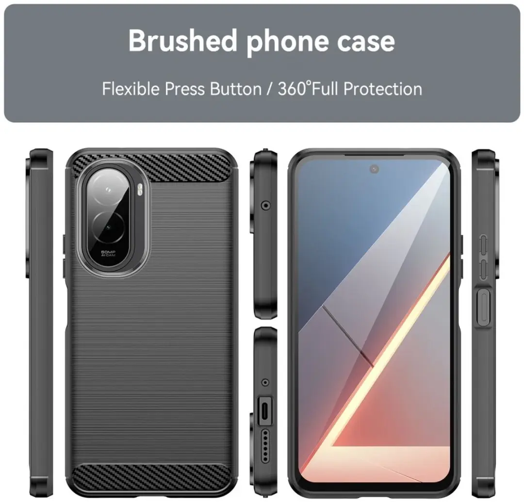 Selected TPU Hoesje Xiaomi Poco M7 - Zwart