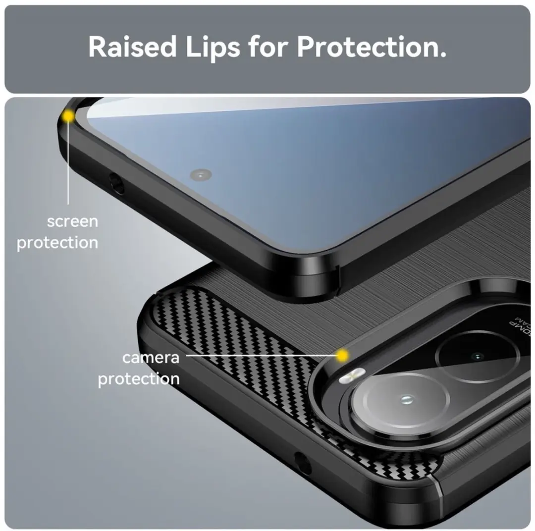 Selected TPU Hoesje Xiaomi Poco M7 - Zwart - afbeelding 6 van 6