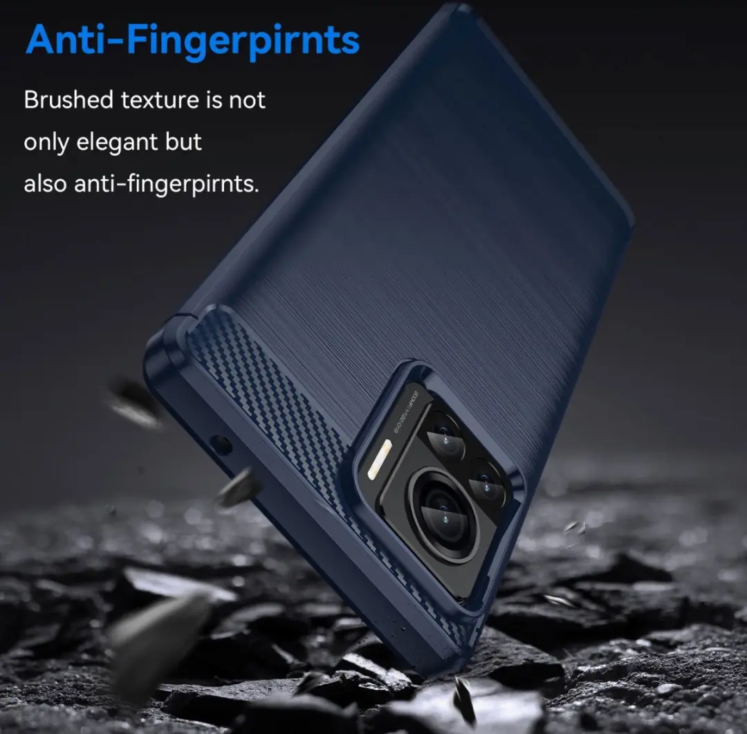Selected TPU Hoesje Motorola Edge 30 Ultra - Blauw