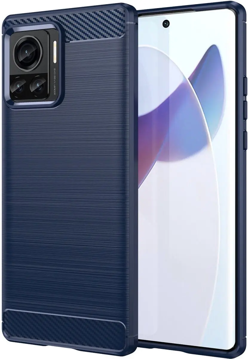 Selected TPU Hoesje Motorola Edge 30 Ultra - Blauw