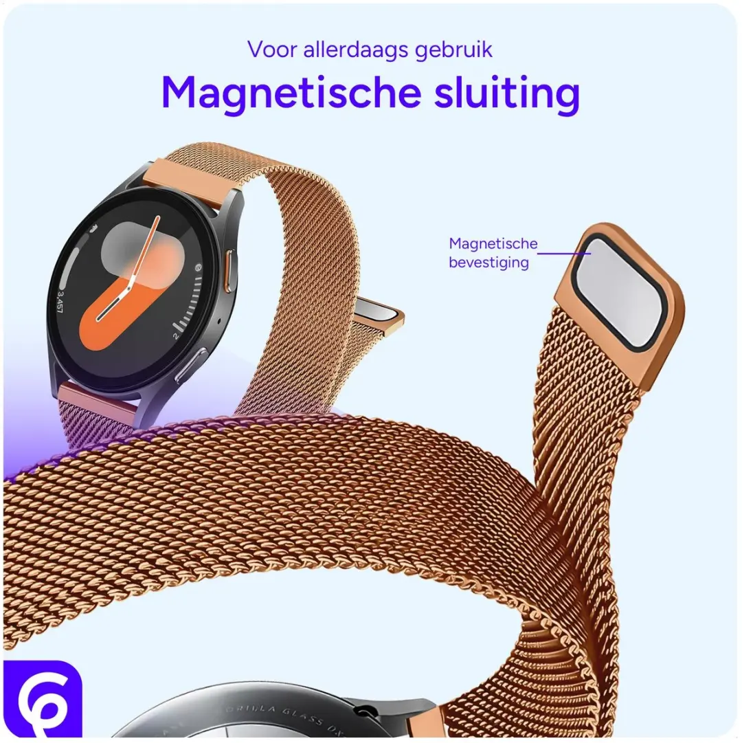 Selected SBG Universeel 22mm Horlogebandje - Roze Goud