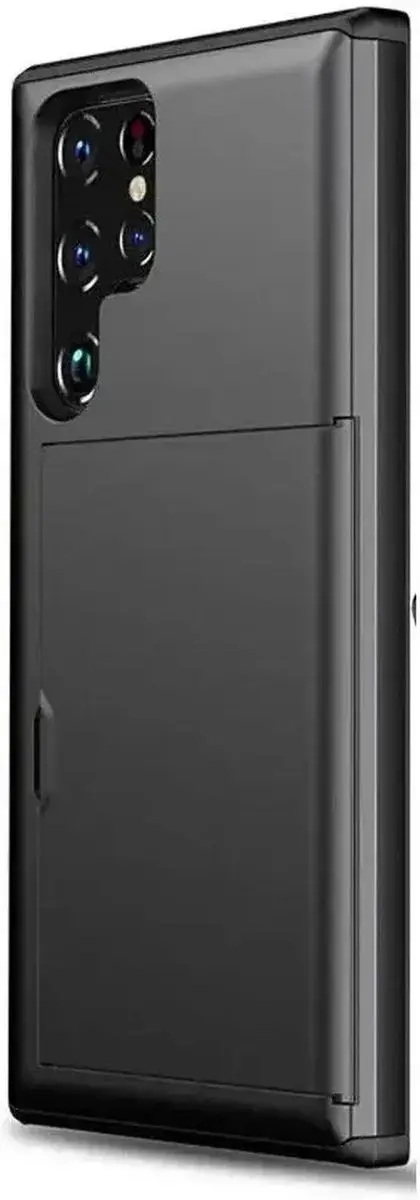 Selected Hoesje Samsung Galaxy S25 Ultra - Kaarthouder 2 Pasjes Zwart
