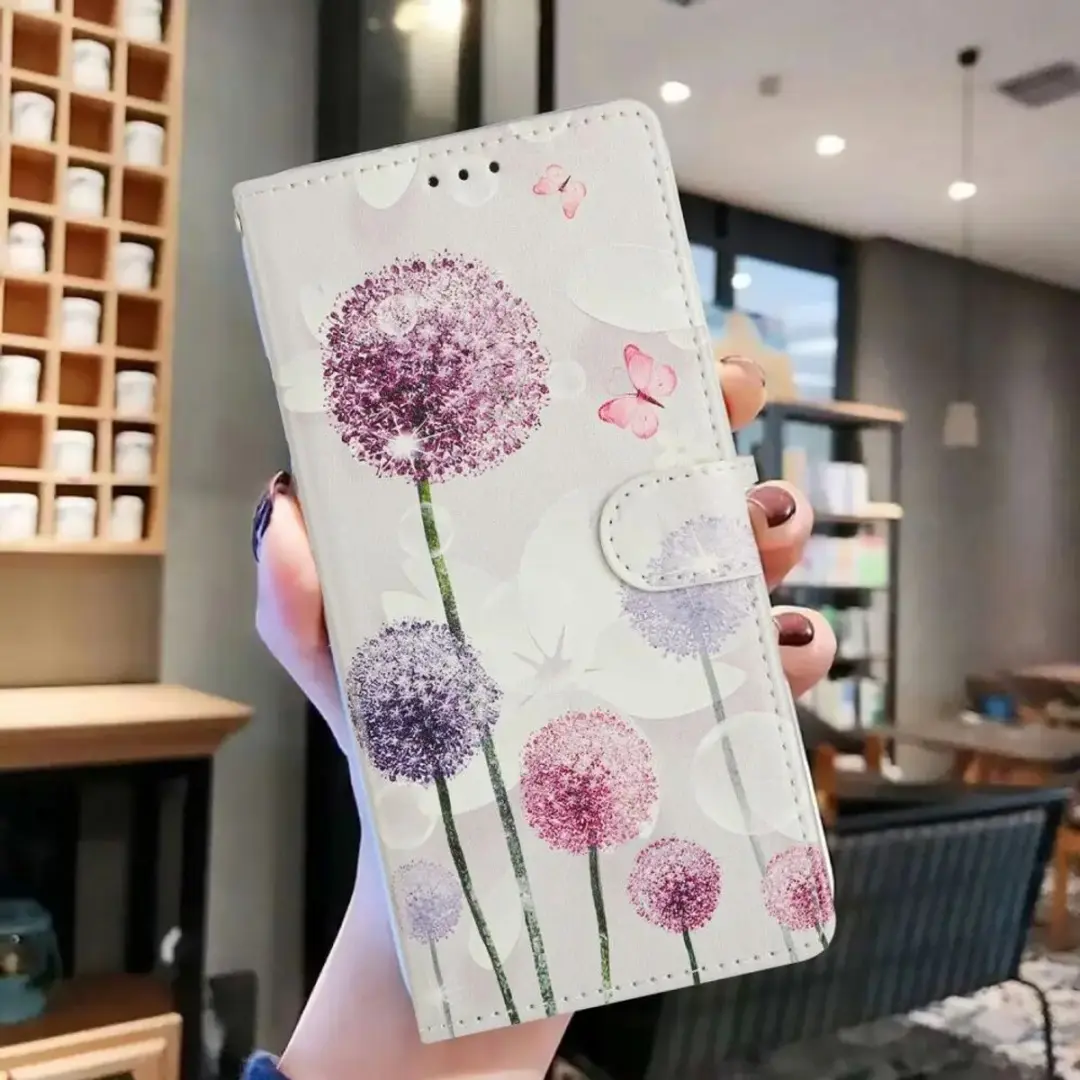 Selected Hoesje Samsung Galaxy A57 Book Case - 2 Pasjes - Paardenbloem
