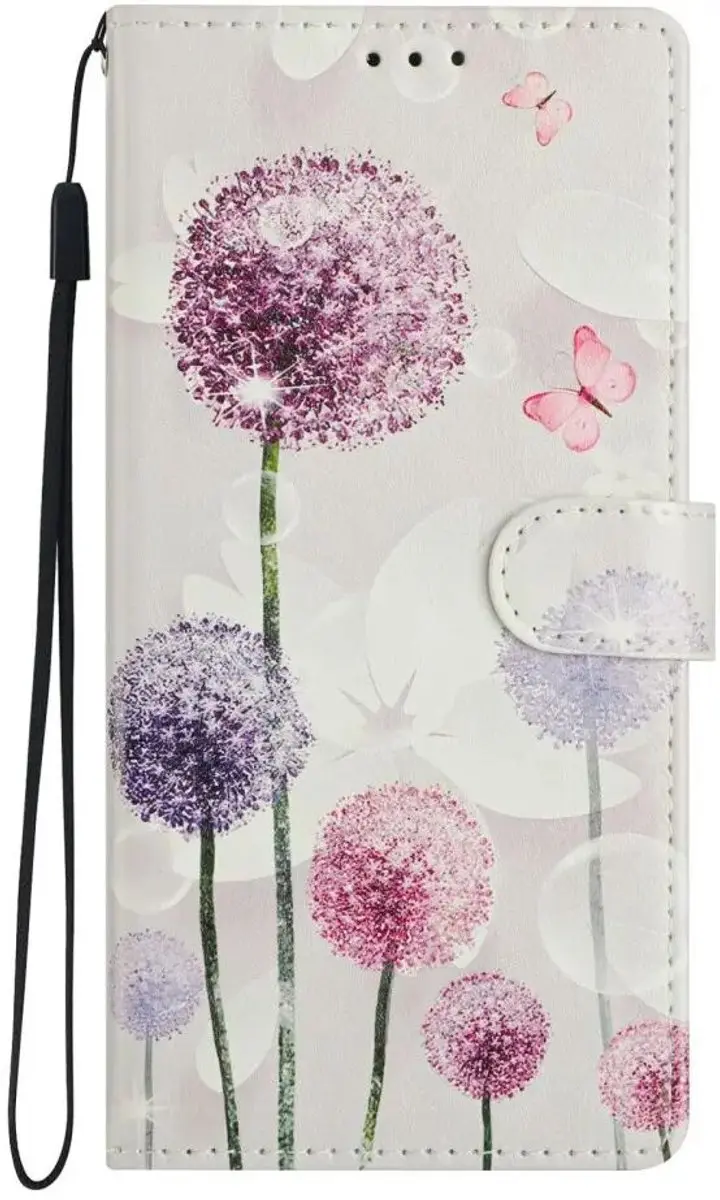 Selected Hoesje Samsung Galaxy A57 Book Case - 2 Pasjes - Paardenbloem