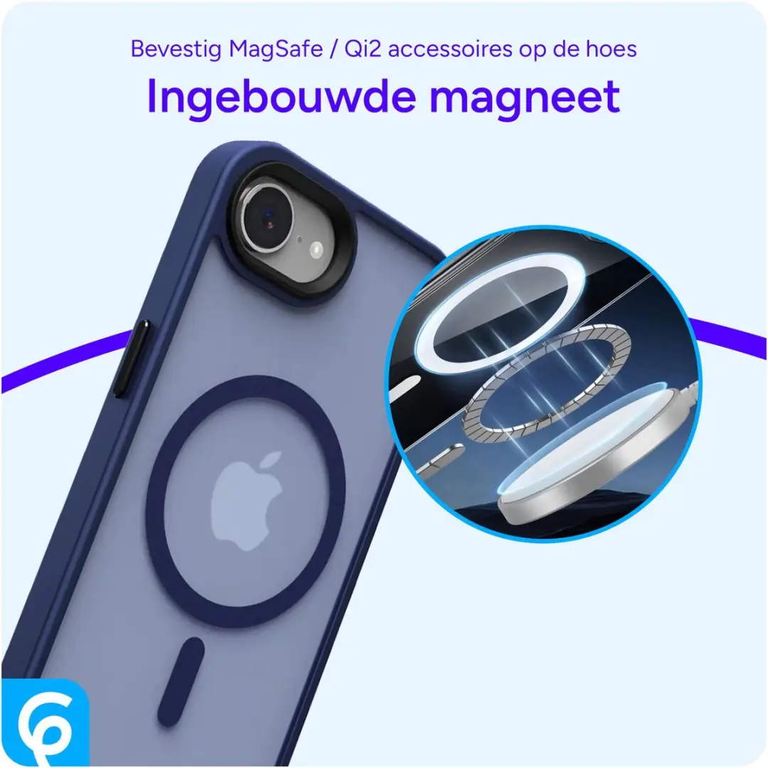 Selected Hoesje iPhone 17e/16e MagSafe Blauw