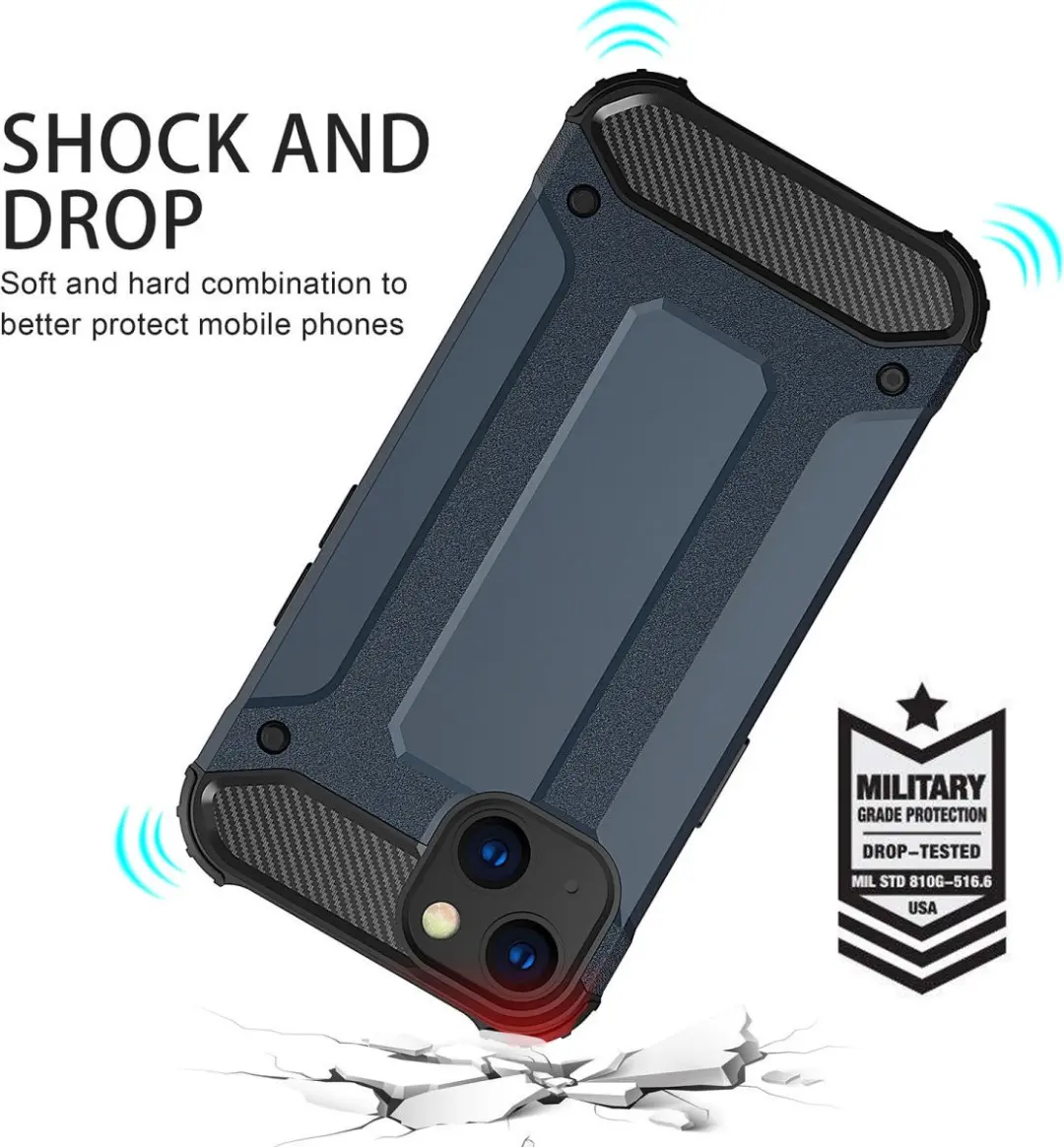 Selected by GSMpunt.nl iPhone 14 Hoesje - Schokbestendig Zwart - afbeelding 6 van 6