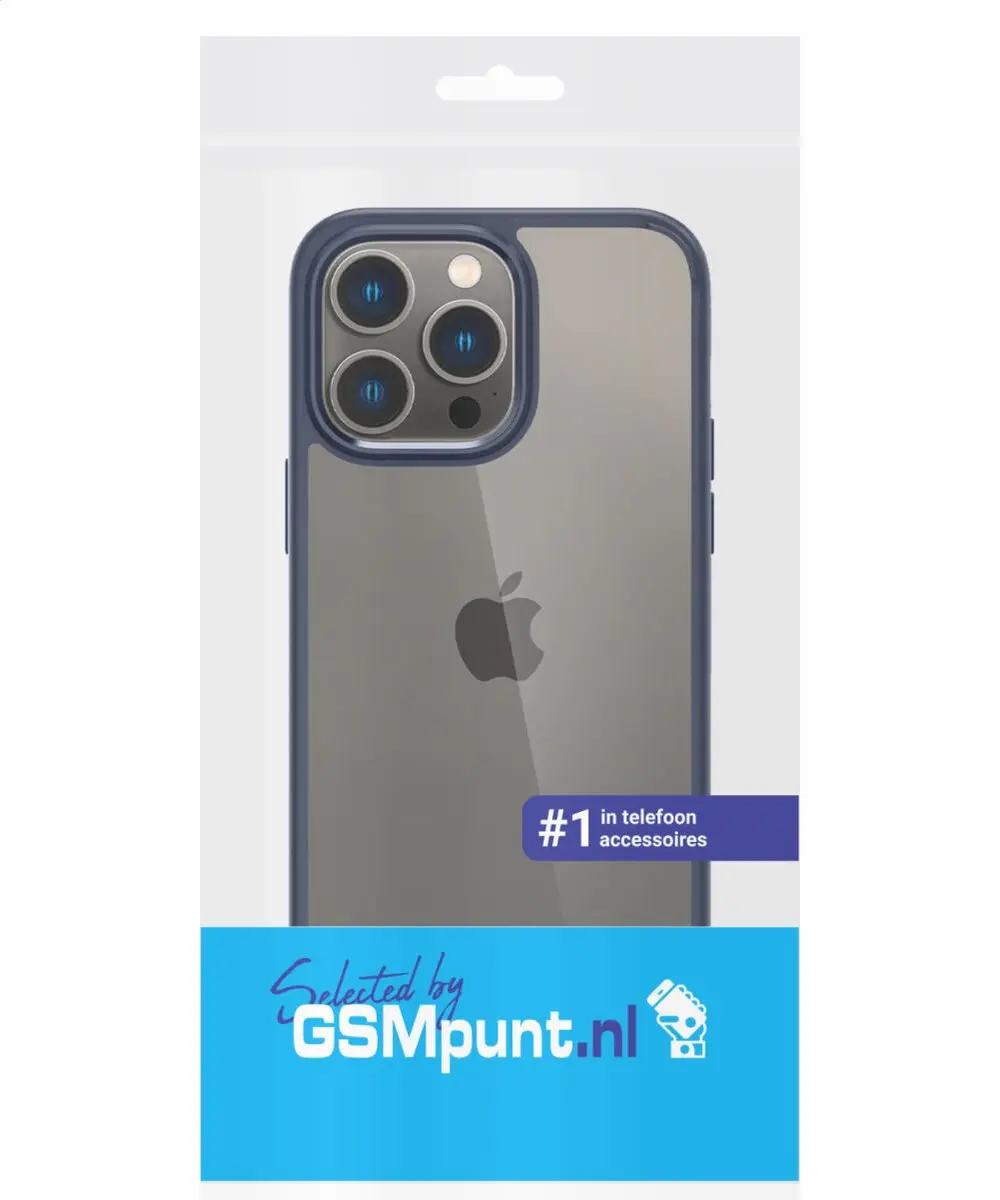 Selected Armor Back Cover iPhone 15 Pro Max - Transparant Blauw