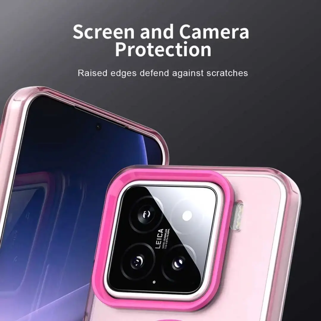 Selected MagSafe Backcover Xiaomi 15 - Roze & Transparant