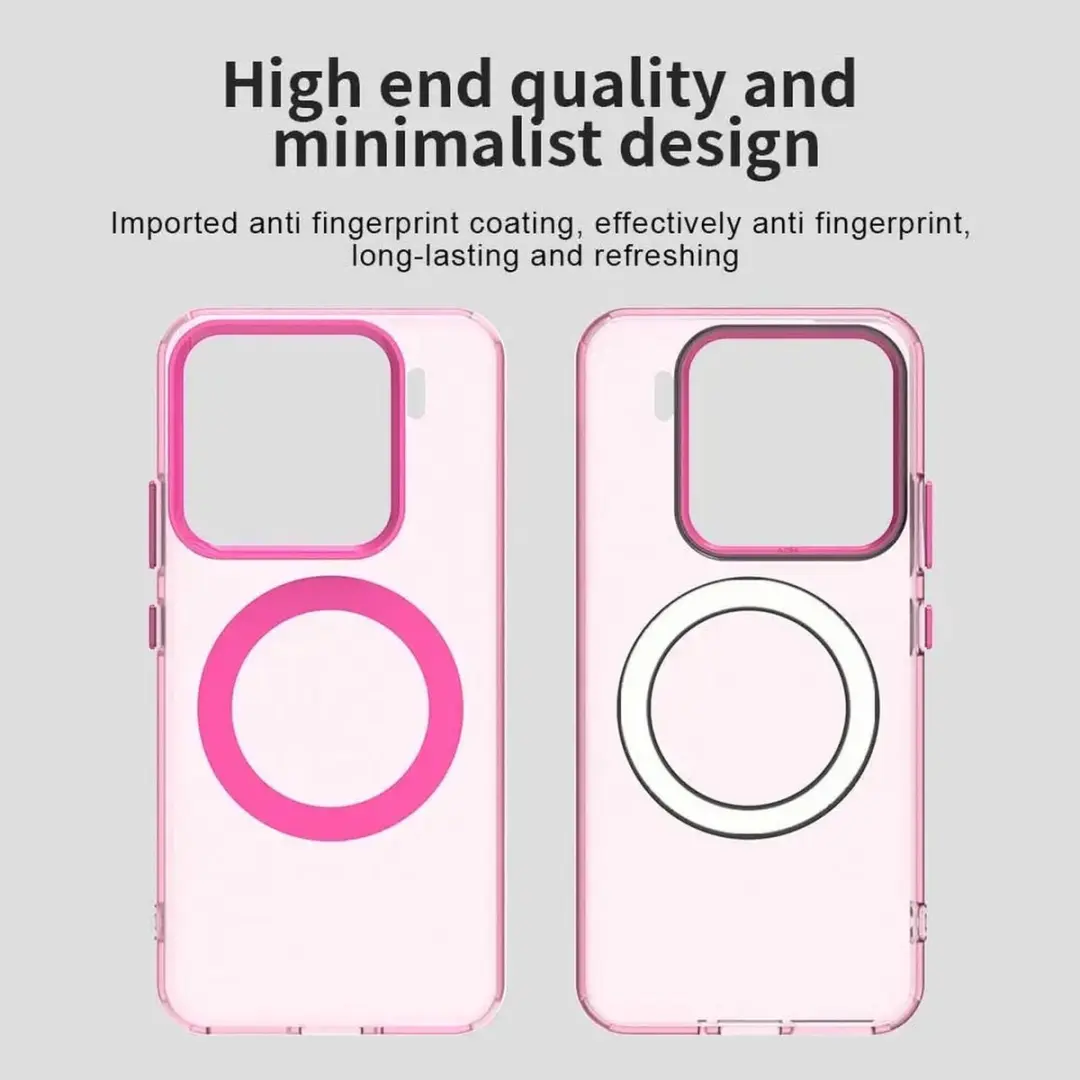 Selected MagSafe Backcover Xiaomi 15 - Roze & Transparant