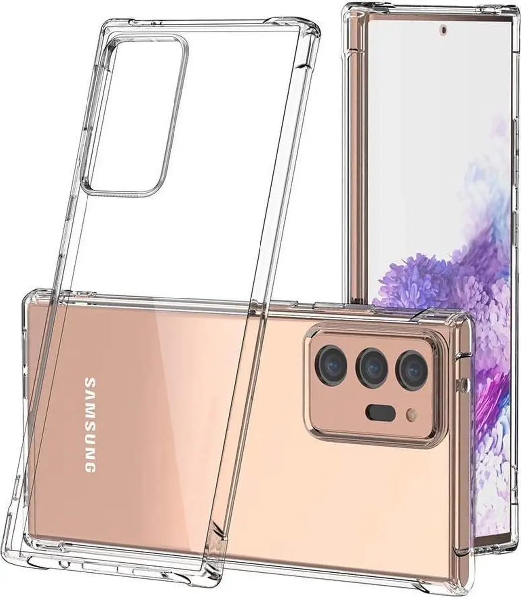 Selected by GSMpunt Schokbestendig TPU Hoesje - Samsung Galaxy Note20 Ultra - Transparant