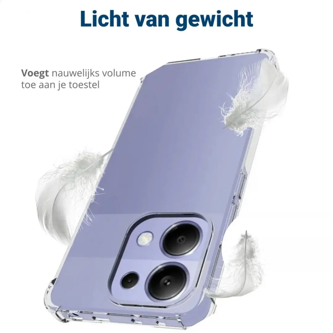 Selected Transparant TPU Hoesje Xiaomi Redmi Note 13 5G - Schokbestendig