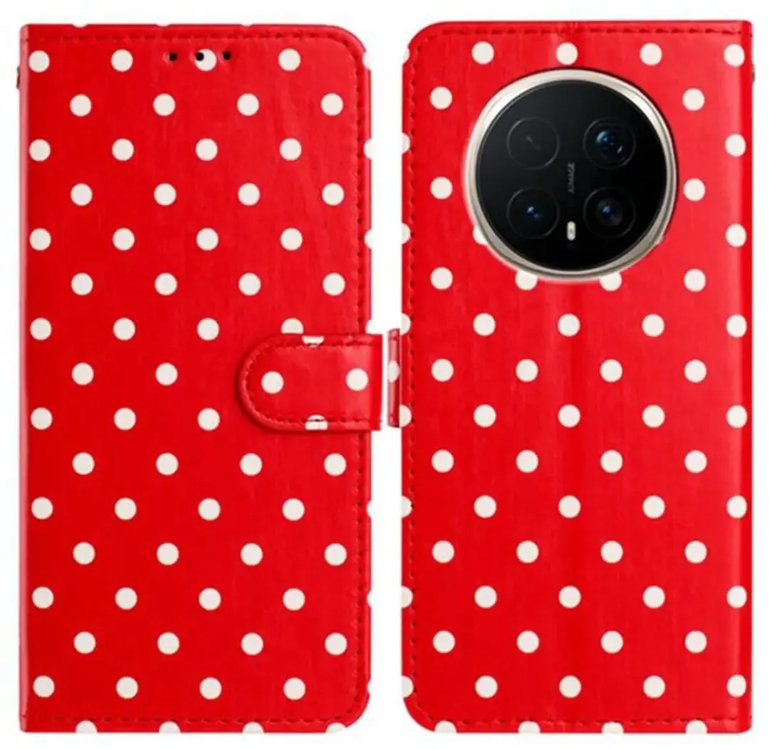 Selected Hoesje Honor Magic 8 Pro Polka Dot Wallet Book