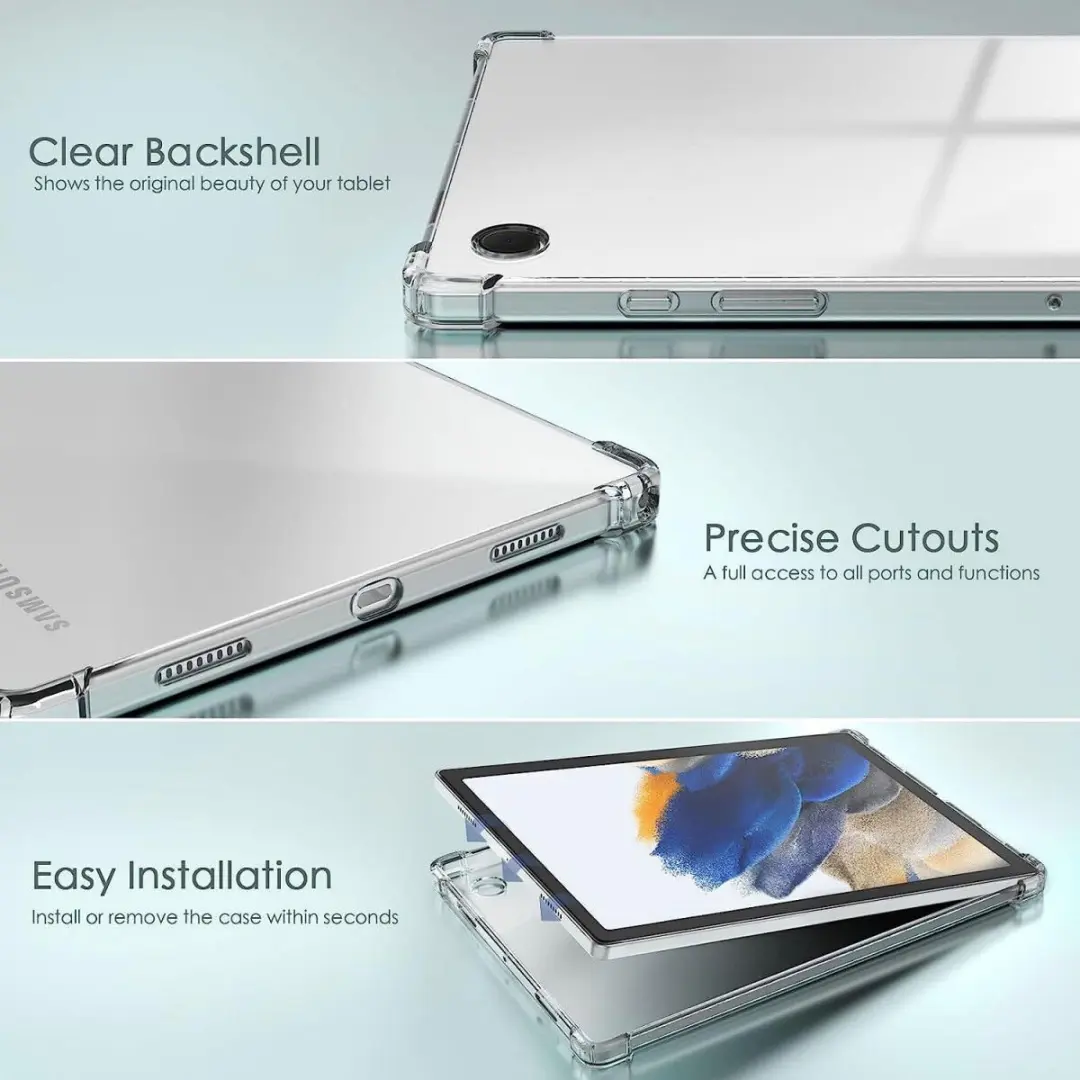 Selected Schokbestendige TPU Hoes Samsung Galaxy Tab A8 10.5" - Transparant