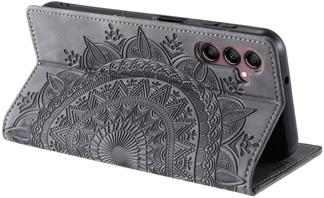 Selected Hoesje Mandala Book Case Samsung Galaxy A16 - 2 Pasjes - Zwart