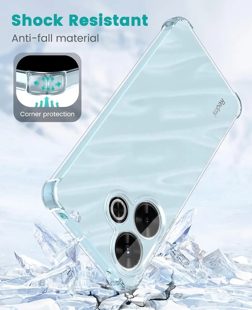 Selected Transparant TPU Hoesje Xiaomi Redmi 13/Poco M6 - Schokbestendig - afbeelding 6 van 6