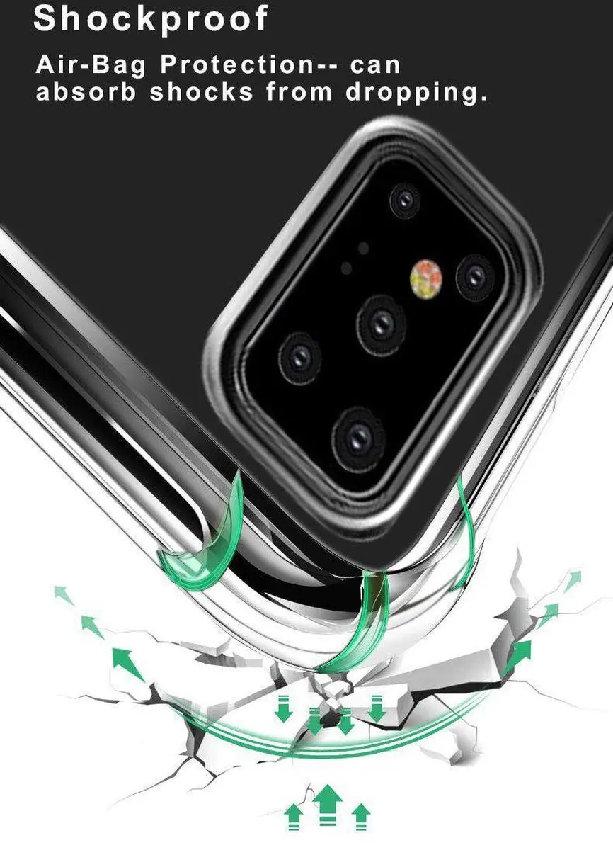 Selected Hoesje Schokbestendig Transparant Samsung Galaxy S20 Ultra