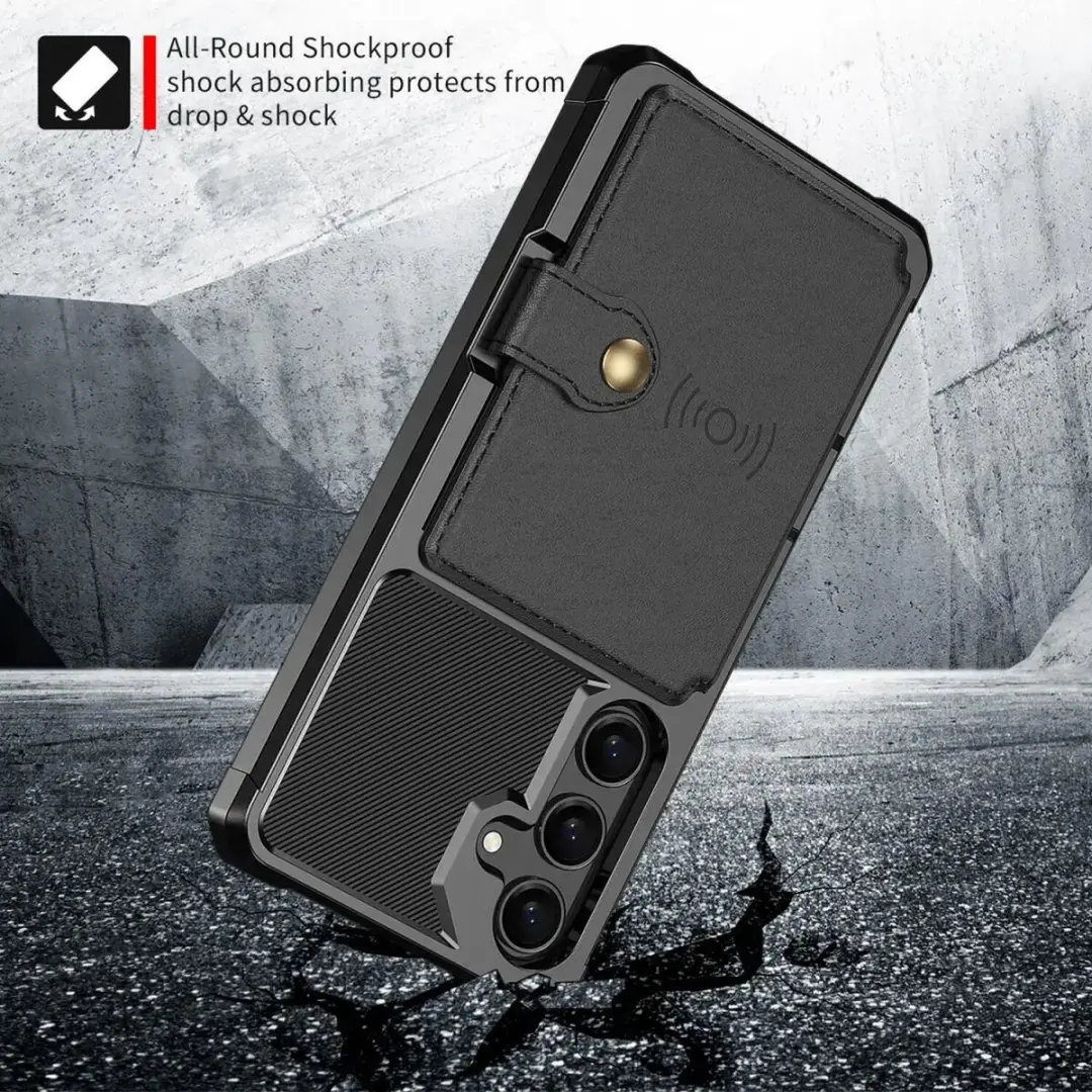 Selected Portemonnee Hoesje Samsung Galaxy A36 - 4 Pasjes - Zwart