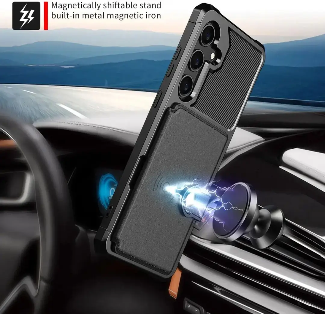 Selected Portemonnee Hoesje Samsung Galaxy A36 - 4 Pasjes - Zwart