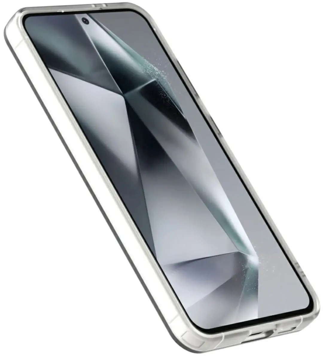 Selected MagSafe Backcover Hoesje Samsung Galaxy S24/S25 - Wit & Transparant