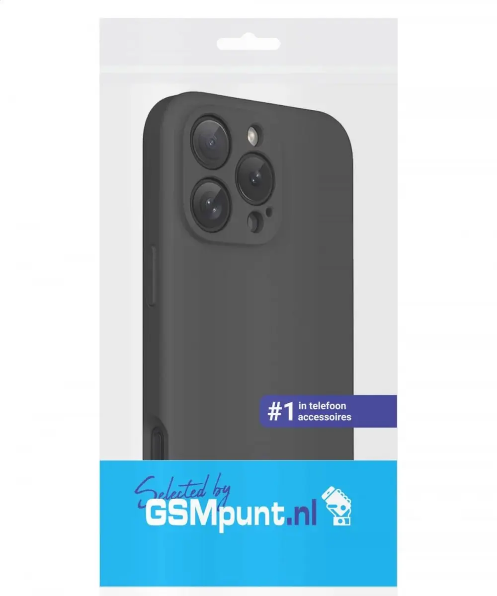 Selected by GSMpunt.nl iPhone 16 Pro Max Hoesje - Zwart