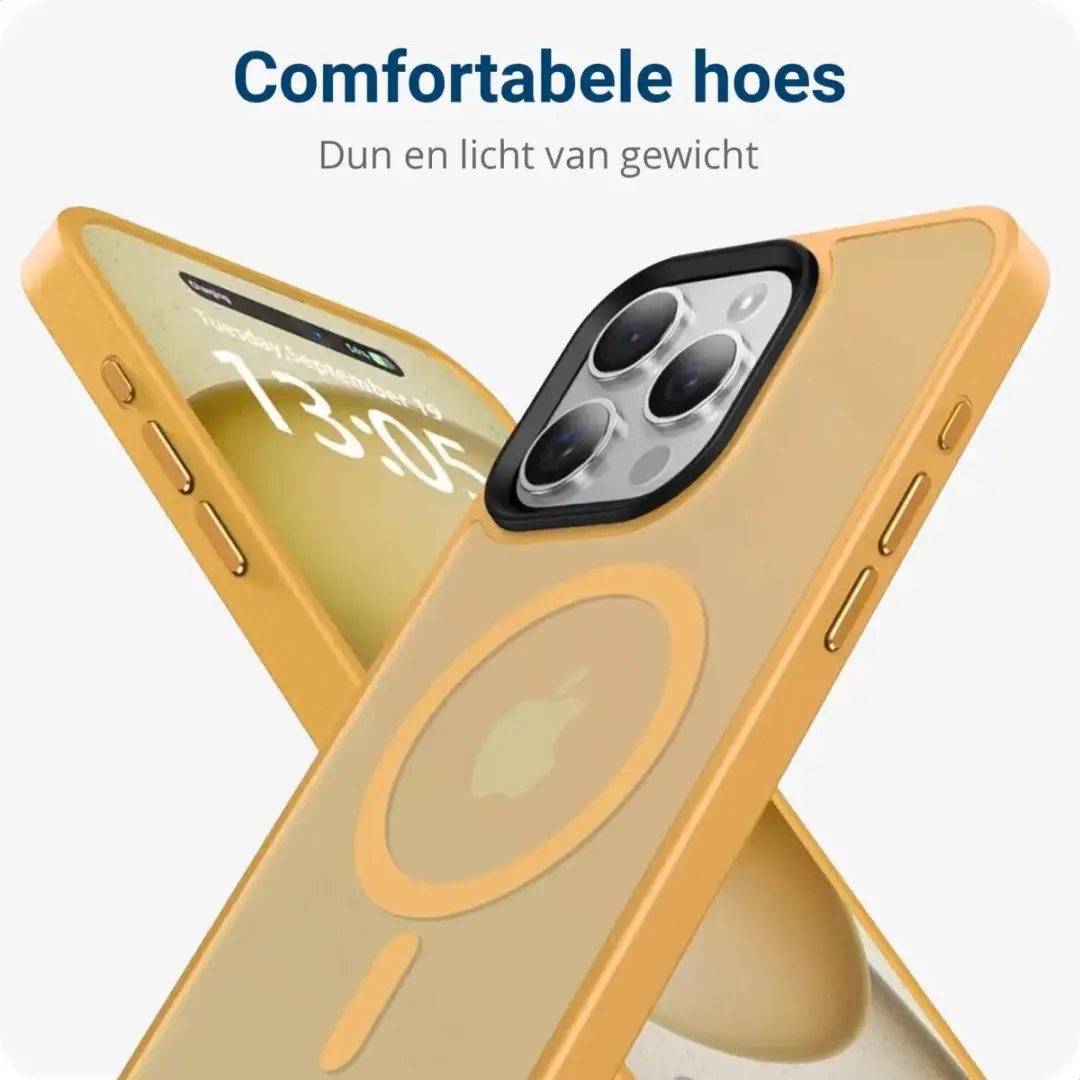 Selected by GSMpunt.nl iPhone 15 Pro Max Hoesje - Oranje - MagSafe