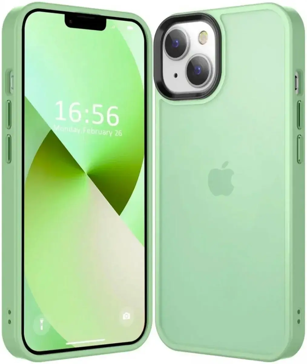 Selected by GSMpunt.nl iPhone 15 Plus Hoesje - Groen Mat