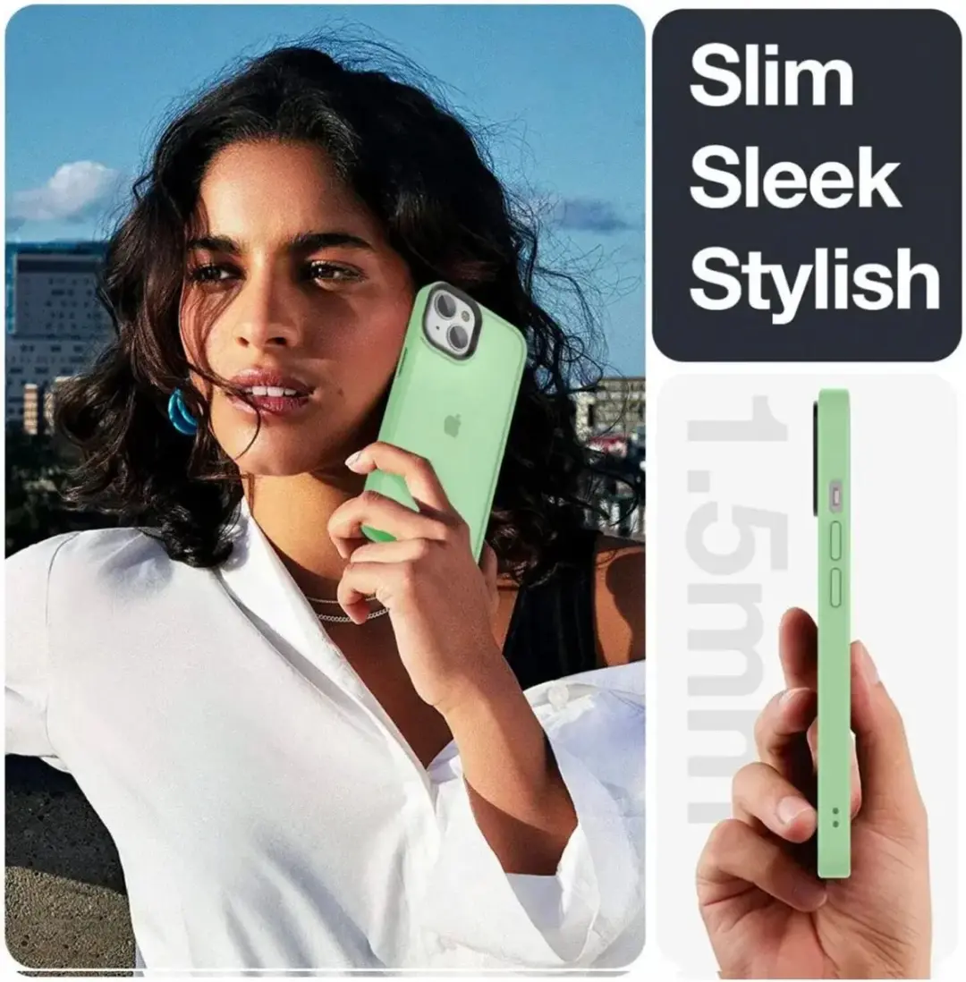 Selected by GSMpunt.nl iPhone 15 Plus Hoesje - Groen Mat