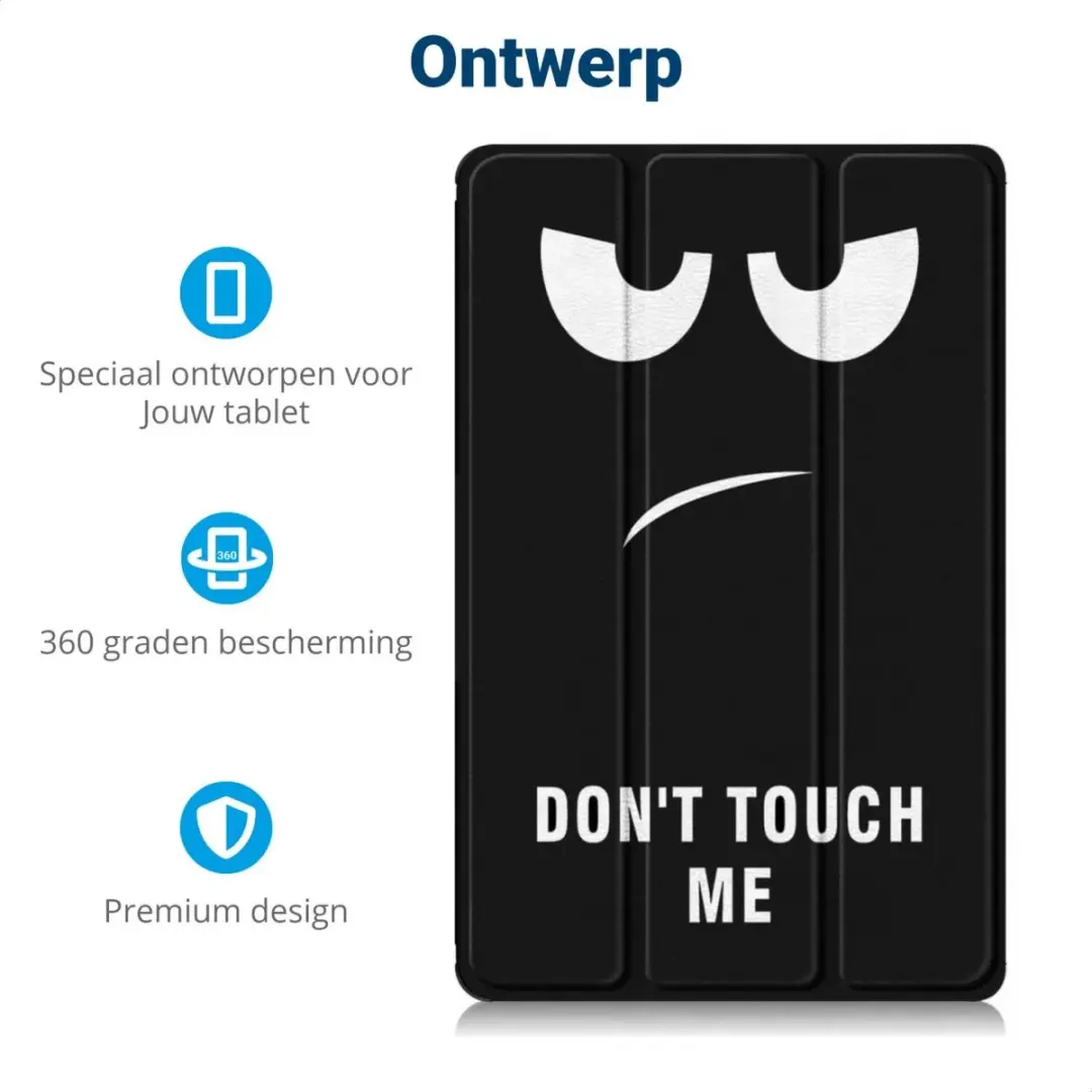 Selected by GSMpunt Lenovo Tab M10 Plus Gen 3 Hoes - Tri-Fold Kunstleder - Zwart