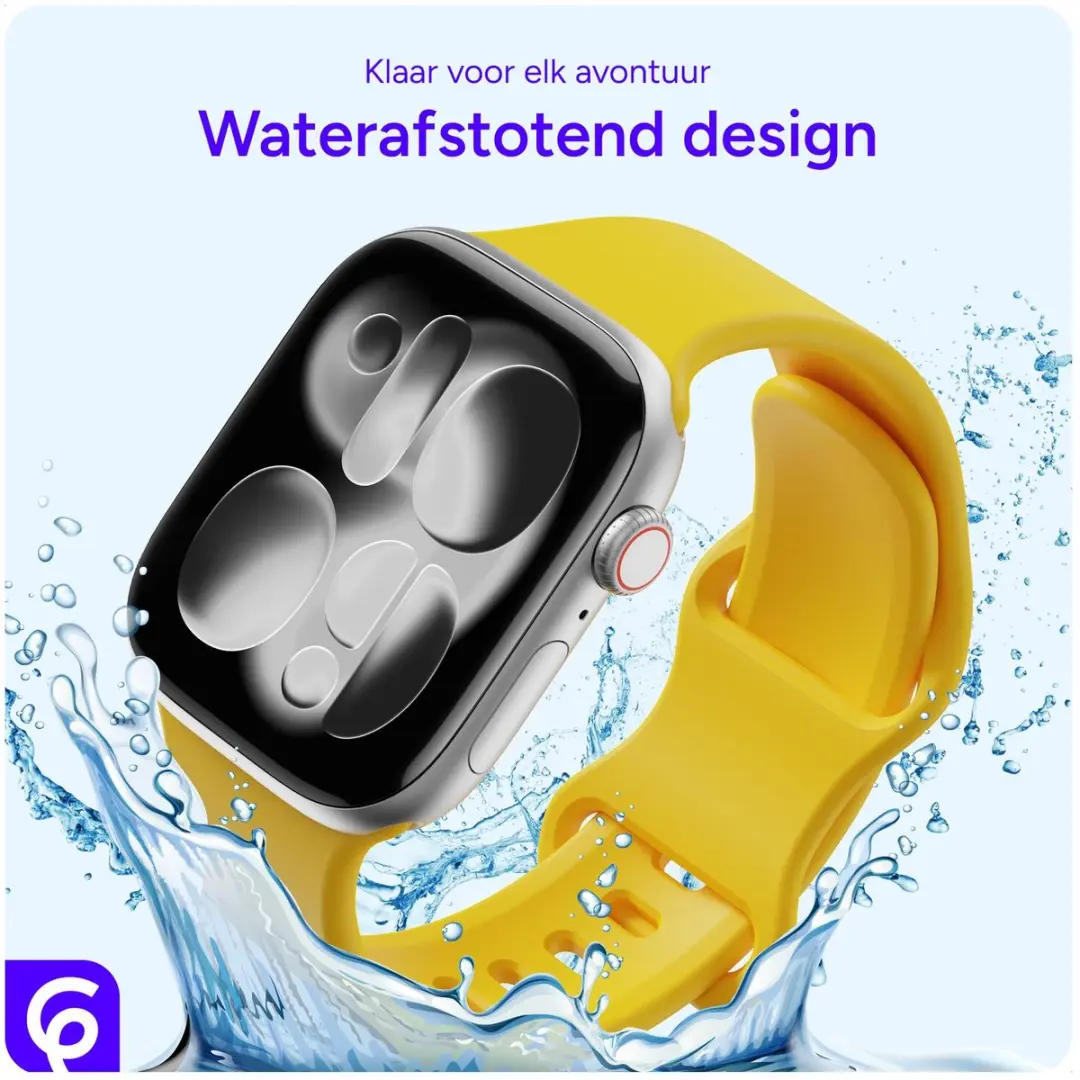 Selected SBG Siliconen Horlogebandje Apple Watch 38-42mm - Geel