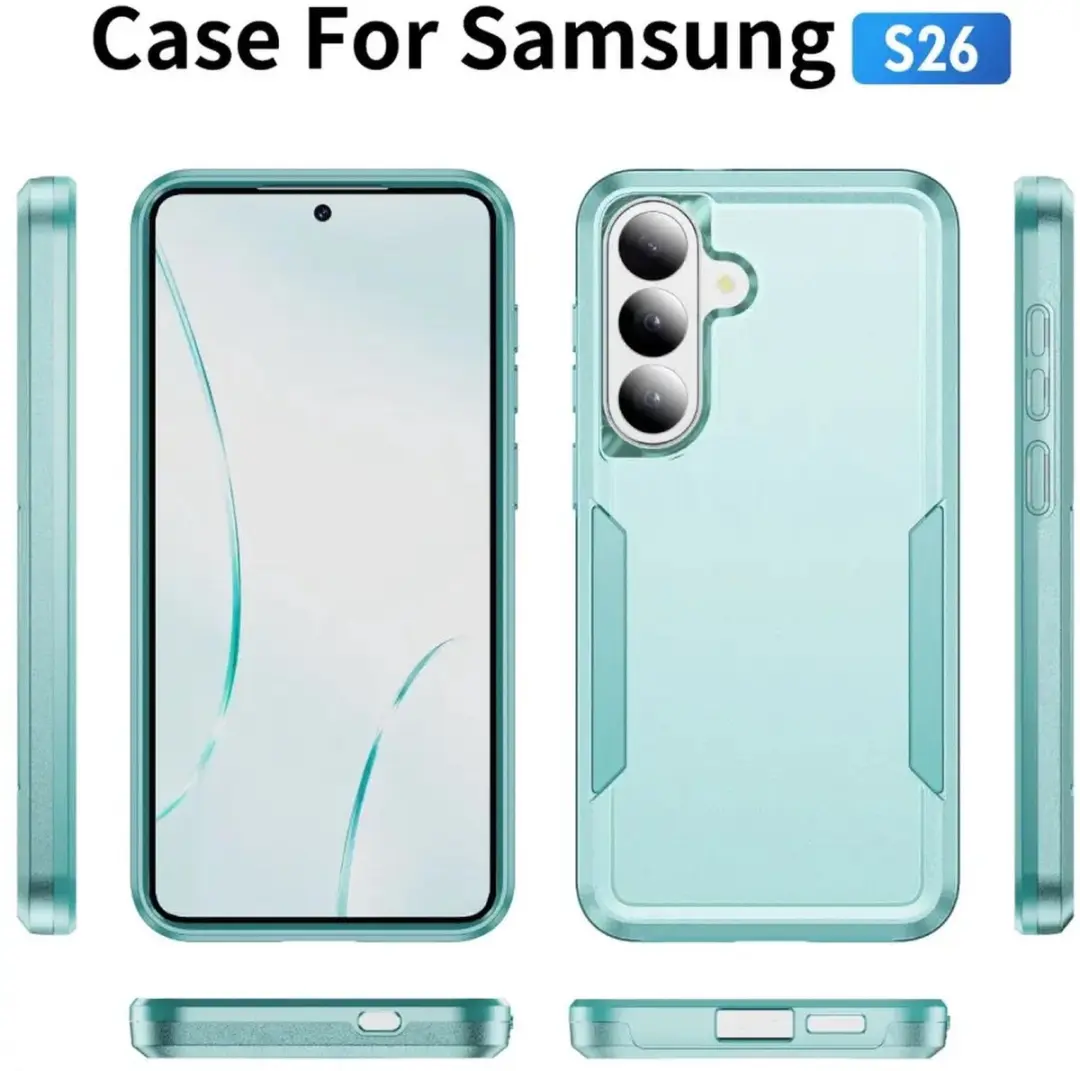 Selected Back Cover Samsung Galaxy S26 Rugged Hoesje - Groen