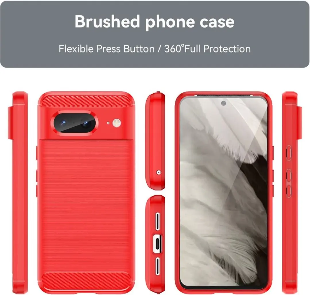 Selected by GSMpunt.nl TPU Hoesje Google Pixel 8 - Rood