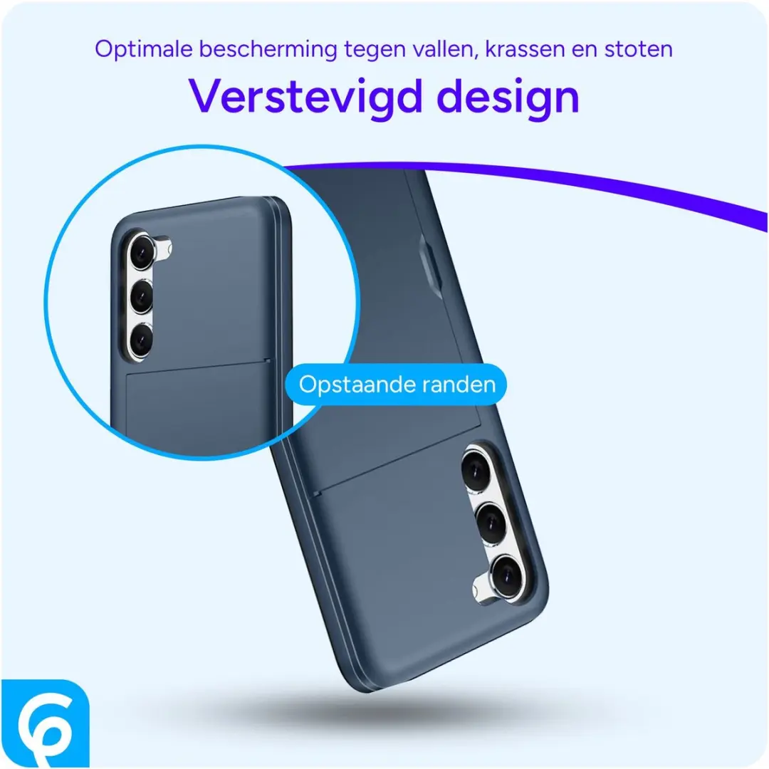 Selected Hoesje Samsung Galaxy S23 - Kaarthouder Blauw