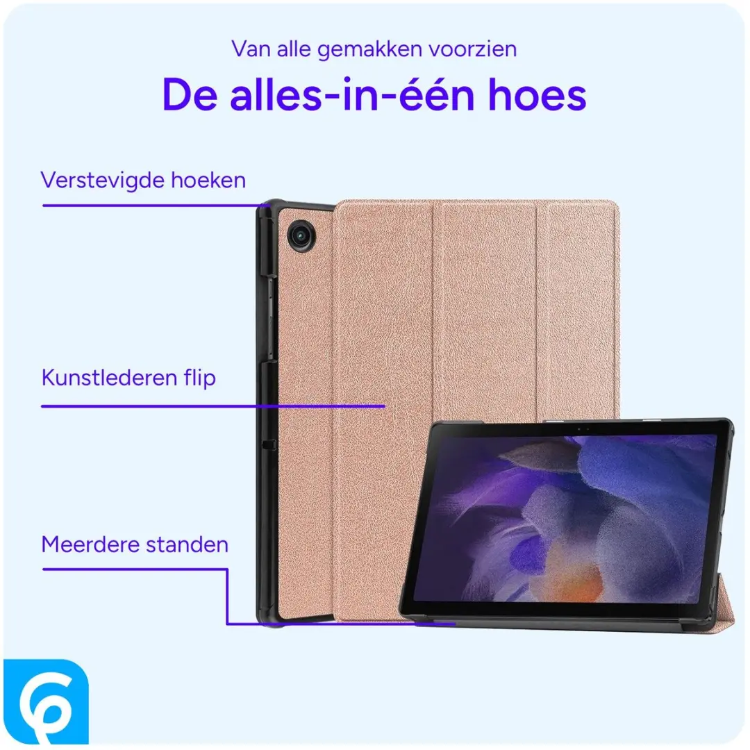 Samsung Galaxy Tab A8 2021 Tablethoes - Roze Goud