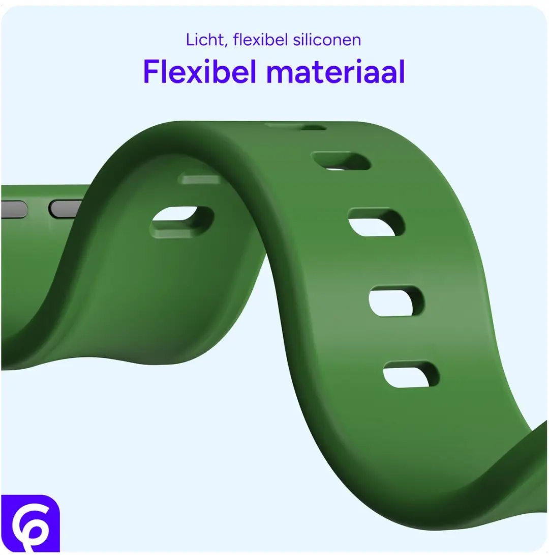 Selected SBG Siliconen Bandje Apple Watch 10 42mm - Alfalfa