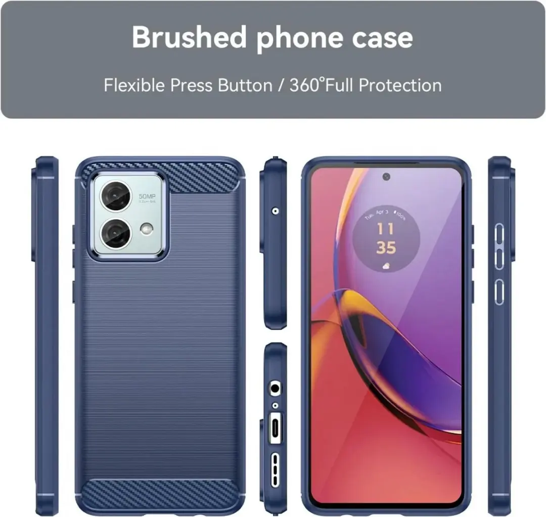 Selected TPU Hoesje Motorola Moto G84 - Blauw