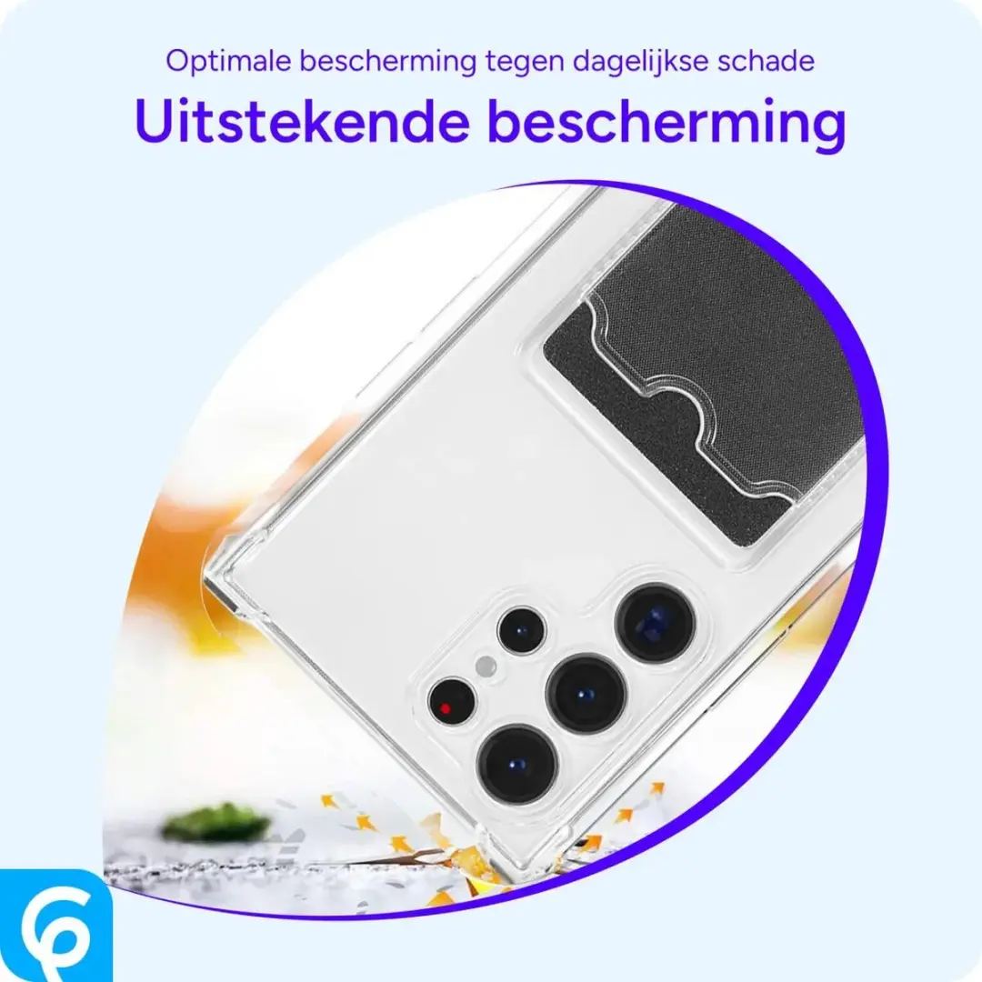 Selected Transparant Hoesje Samsung Galaxy S25 Ultra - Pasjeshouder