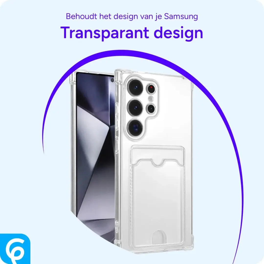 Selected Transparant Hoesje Samsung Galaxy S25 Ultra - Pasjeshouder