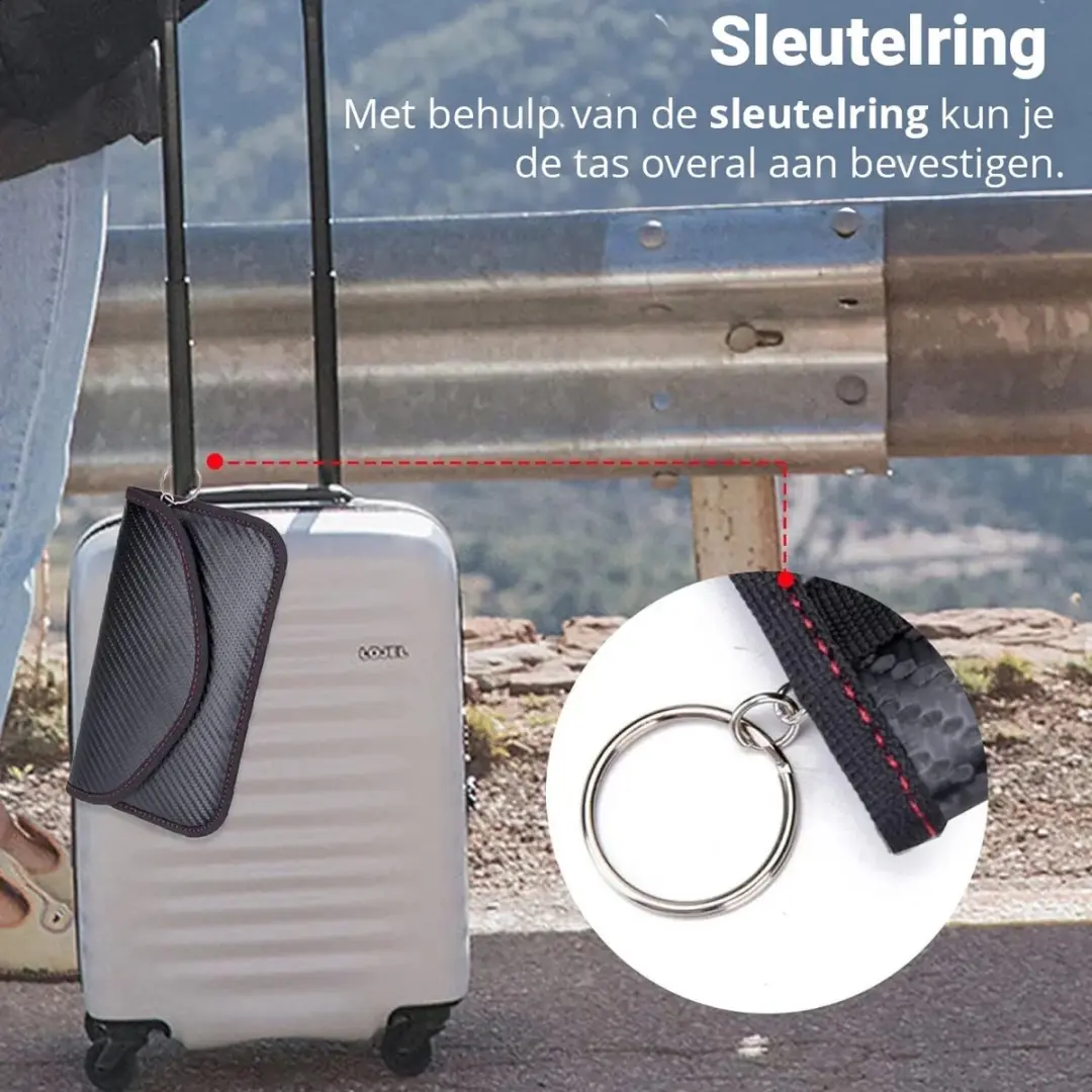 Selected SBG Faraday Bag Universele Blokkerende Telefoonzak - Carbon