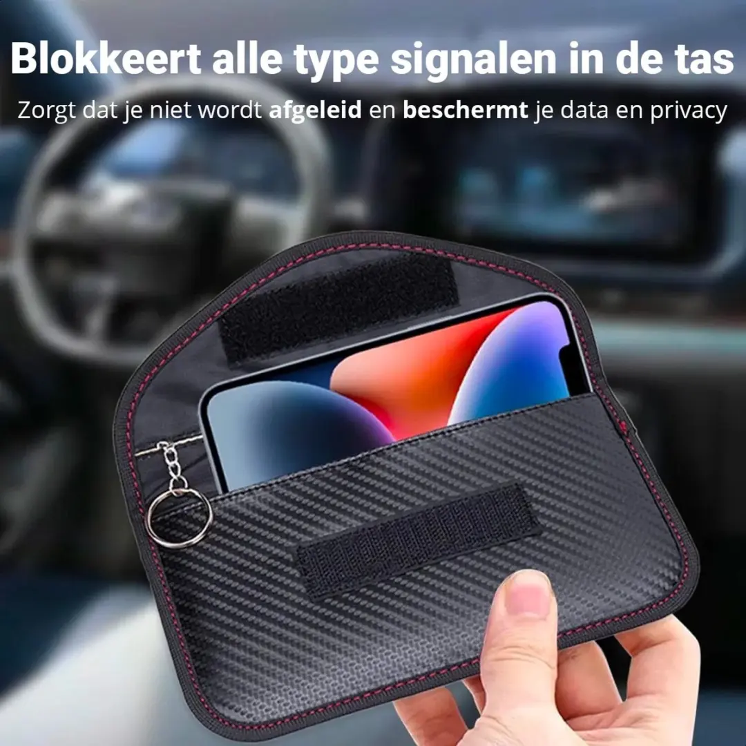 Selected SBG Faraday Bag Universele Blokkerende Telefoonzak - Carbon