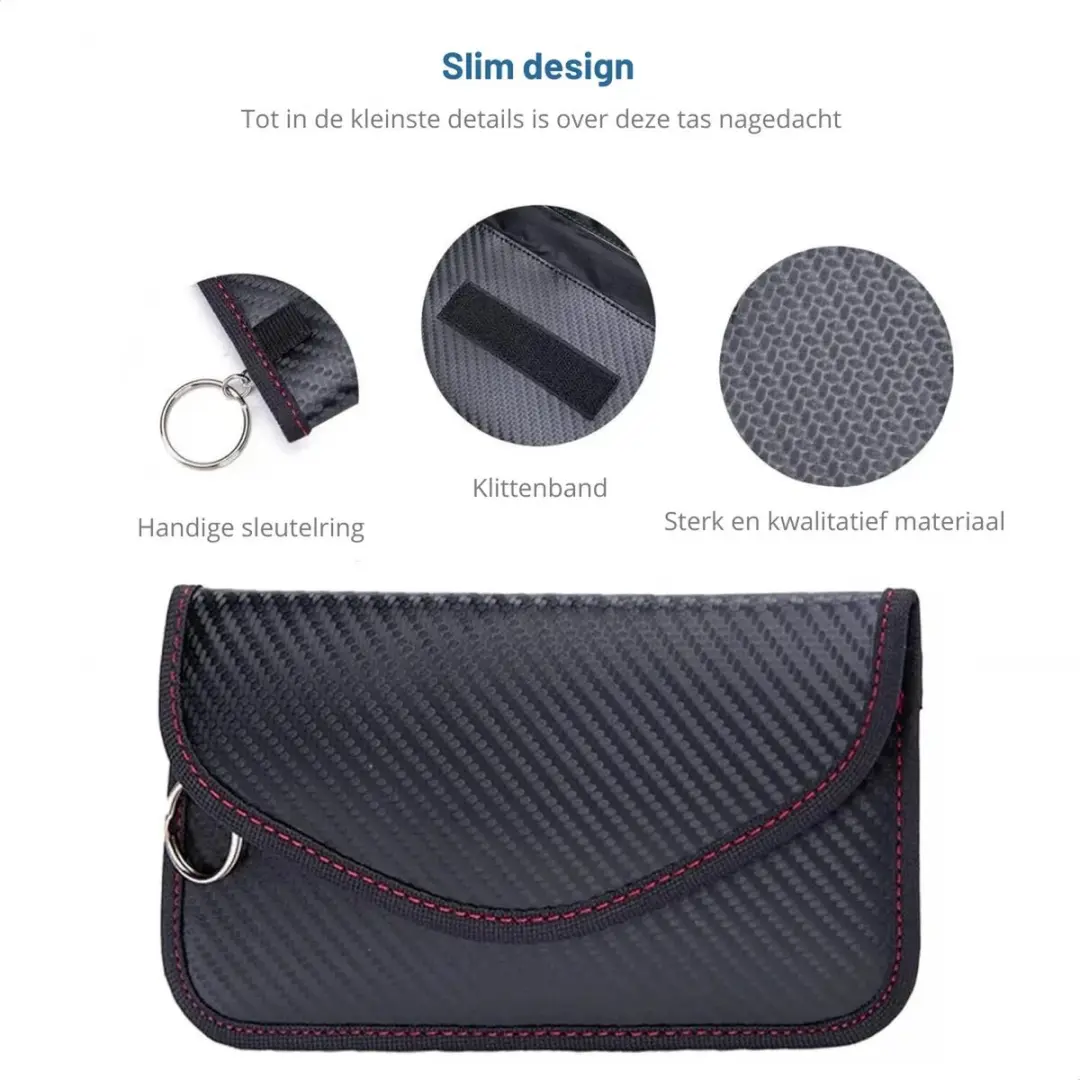 Selected SBG Faraday Bag Universele Blokkerende Telefoonzak - Carbon