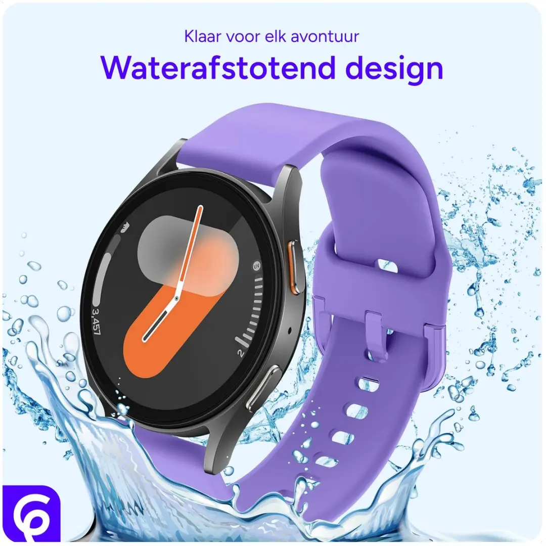 Selected SBG Universeel 22mm Horloge Bandje - Siliconen - Paars
