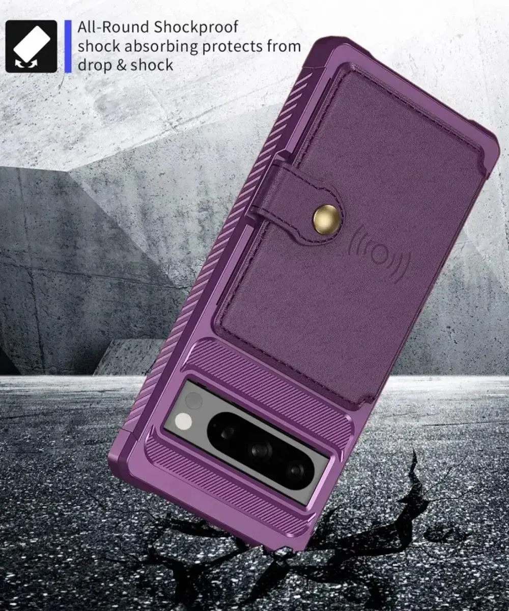 Selected Portemonnee Hoesje Google Pixel 8 Pro - 4 Pasjes - Paars